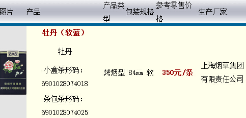 2016年牡丹軟藍(lán)香煙價格全覽及煙草信息解析